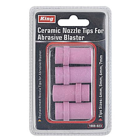 4 Pc Ceramic Nozzle Tips For Abrasive Blaster