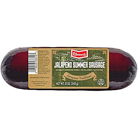 12 oz Jalapeno Summer Sausage