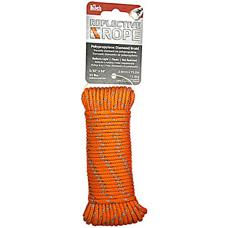 Diamond Braided Polypropylene Reflective Rope