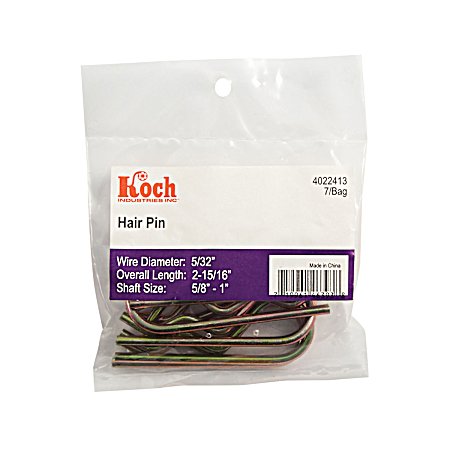 5/32 in x 2-15/16 in Hair Pin - 7 Pk