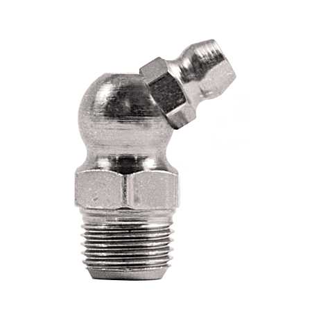 1/8 in National Pipe Thread 65 Degree Grease Fitting - 2 Pk