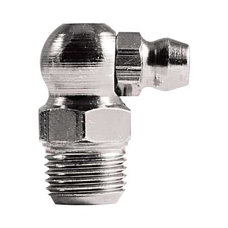 1/4 in- 28 Thread 90 Degree Grease Fitting - 2 Pk