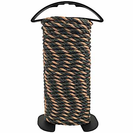 1/4 in x 50 ft Camo Polypropylene Twist Rope Winder