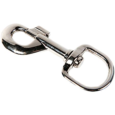 1 in x 3-7/8 in Nickel Plated 225Z Round Swivel Eye Bolt Snap
