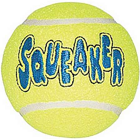 AirDog Yellow Squeaker Tennis Ball Dog Toy - Large