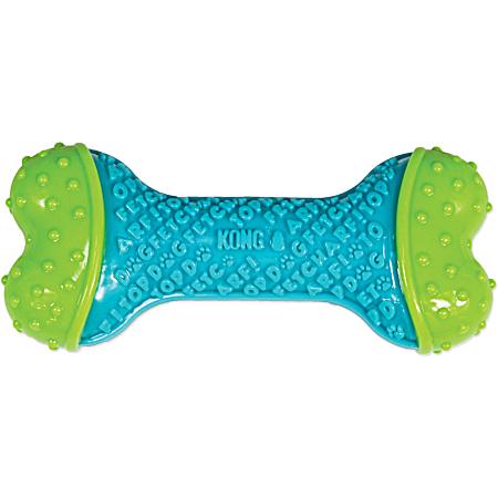 CoreStrength Bone Blue/Green Dog Toy