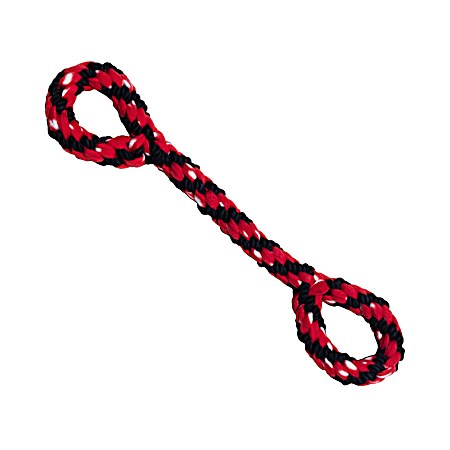 Large Black & Red Signature Rope Double Tug Dog Toy