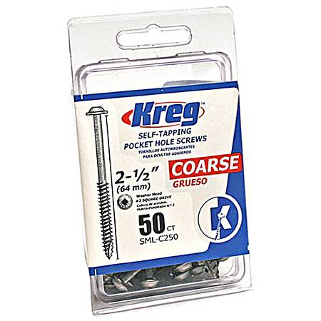 50 Pk. Washer-Head Screws - Coarse