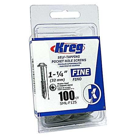 100 Pk. Washer-Head Screws - Fine