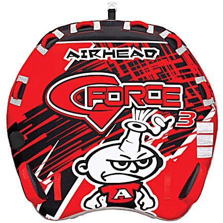 G-Force 3 Red Triple-Rider Towable Inflatable Tube