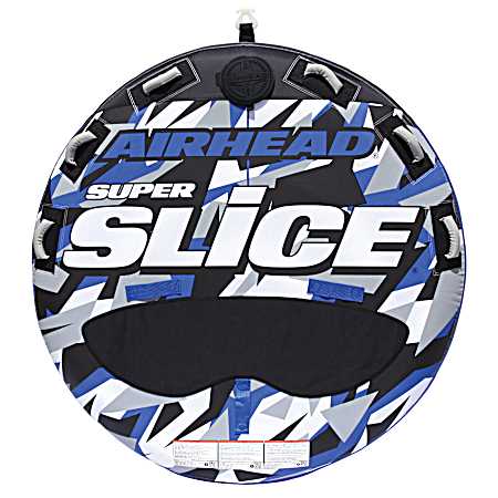 Super Slice Blue Camo Triple-Rider Towable Inflatable Tube