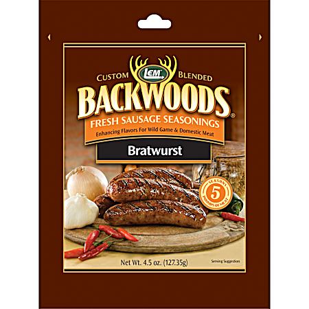 Backwoods 4.5 oz Fresh Bratwurst Flavored Sausage Seasonings