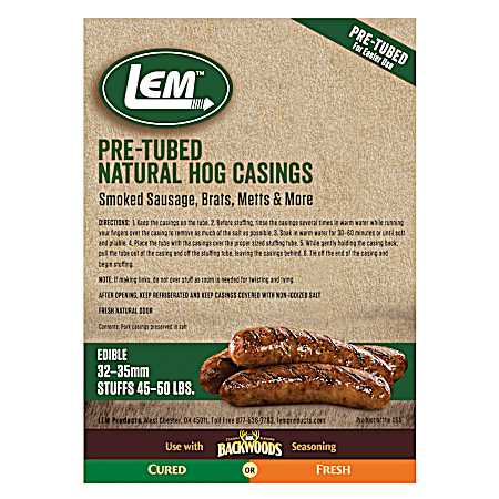 Pre-Tubed Natural Hog Casings
