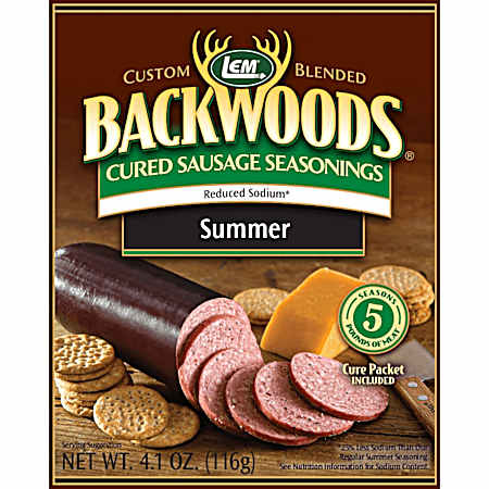 Backwoods 4.1 oz Reduced Sodium Summer Sausage Cured Sausage Seasoning