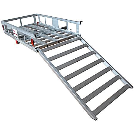 Aluminum Rear Cargo Carrier w/ Ramp