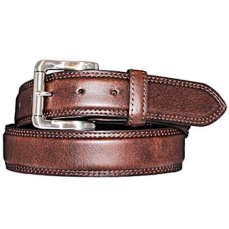 Men's Brown Padded Casual Belt