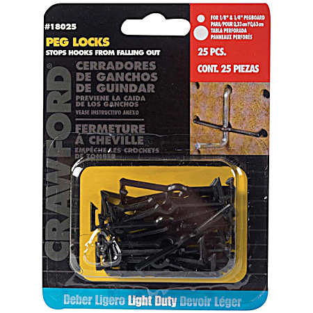 Peg Locks - 25 Pk