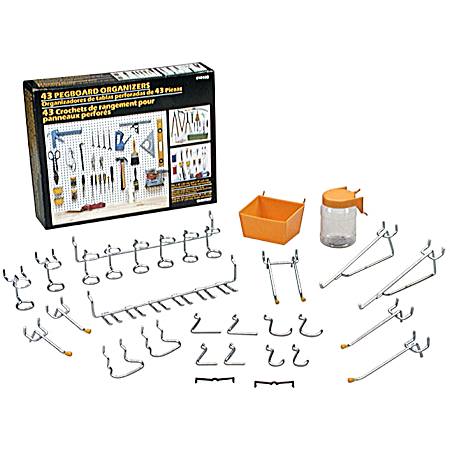 Pegboard Organizer Kit - 43 Pc