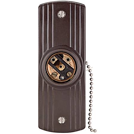 Brown Pull Chain Lampholder