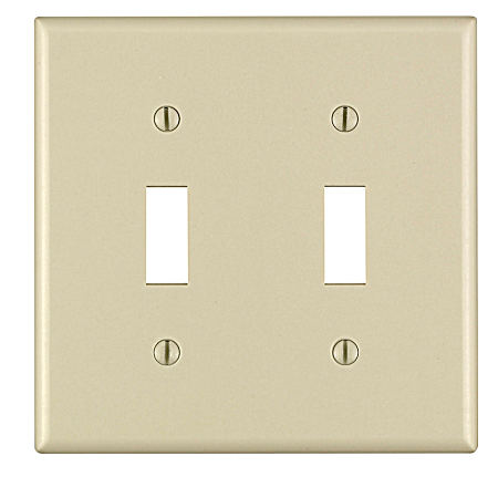 2-Switch Wallplate - Ivory