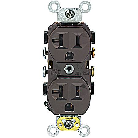 Standard 20 Amp Power Receptacle - Brown