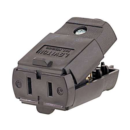 Brown Light-Duty Cord Connector