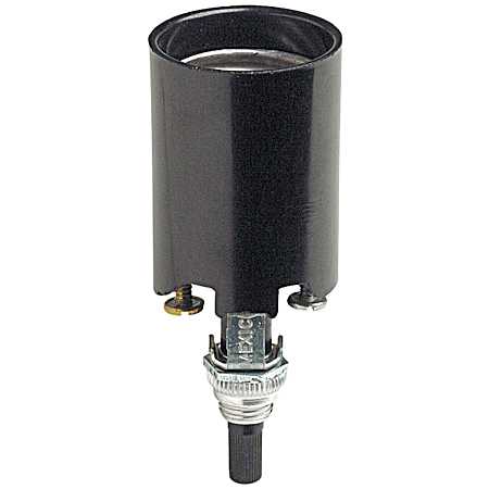 Candle Socket Lampholder - Black