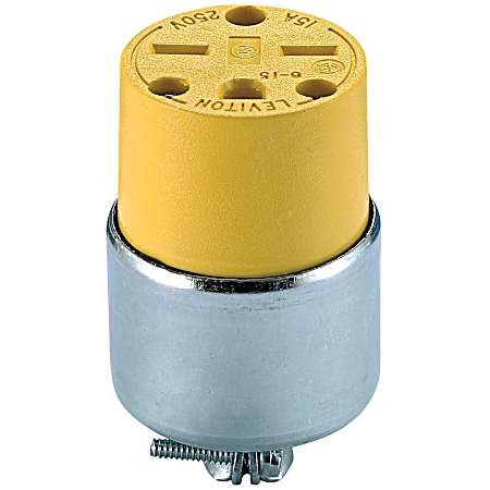 Armored 15A 250V Grounded Connector