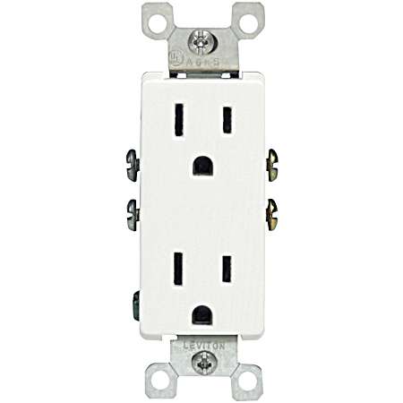 15 Amp Decora Outlet - White