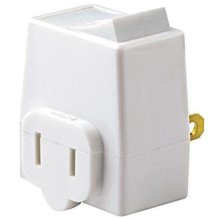 Double Pole Rocker Switch - White
