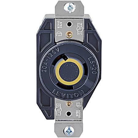 Locking Receptacle - Black