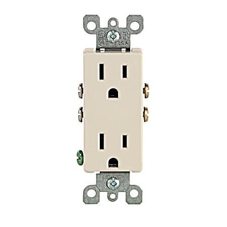 Decora Light Almond Duplex AC Receptacle