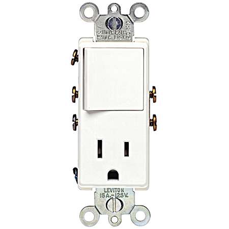 Decora Combo Switch/Outlet - White