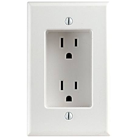 Recessed Duplex Receptacle - White