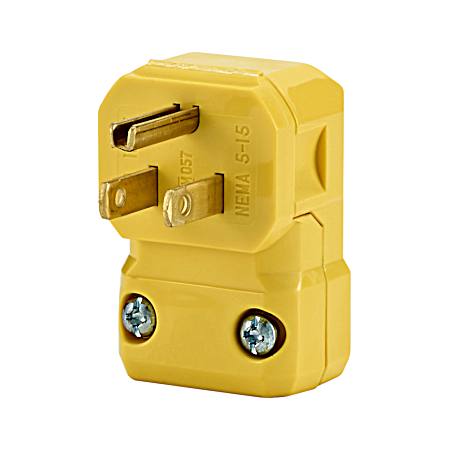 Python Yellow Hinged Nylon Angle Plug