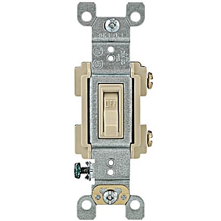 Ivory Heavy-Duty Residential Toggle Switch