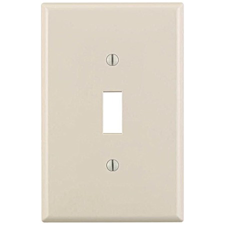 1-Switch Toggle Nylon Wallplate - Light Almond