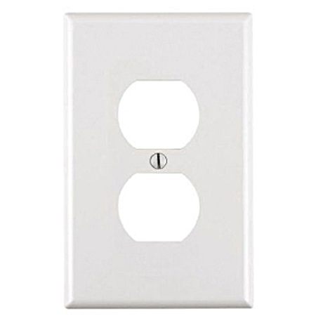 1 Gang Duplex Device Midway Wallplate - White