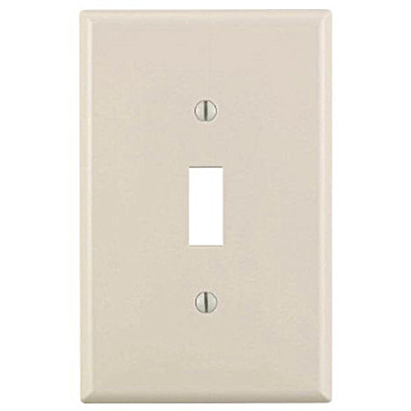 1-Switch Oversized Toggle Wallplate - Light Almond