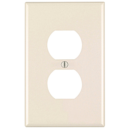 Oversized Outlet Wallplate - Light Almond