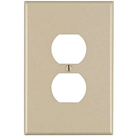 Oversized Outlet Wallplate - Ivory