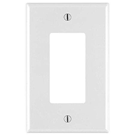 1 Gang Decora GFCI Midway Wallplate - White