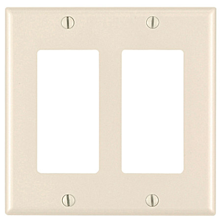 2-Switch Decora Wallplate - Light Almond