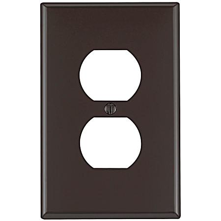 Brown Traditional Outlet Wallplate