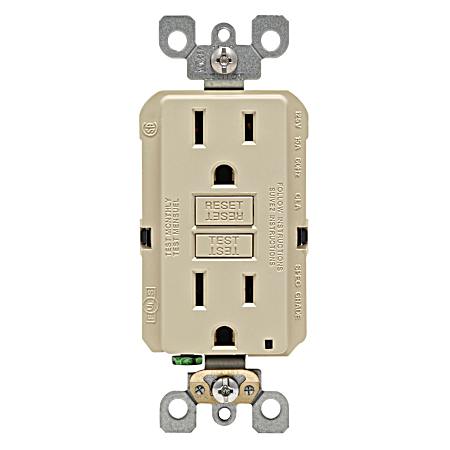 15A- 125V Self Test GFCI 3-Pack - Ivory