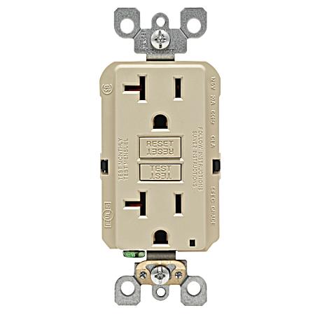 20A-125V Self Test GFCI - Ivory