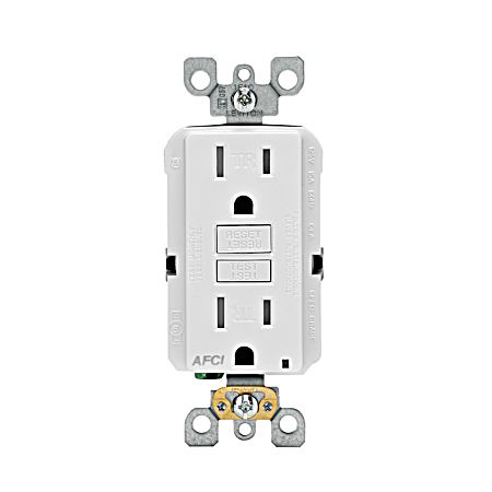 Tamper Resistant AFCI Receptacle - White