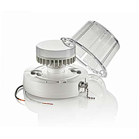Pull-Chain LED Lampholder w/ 10W LED Lamp & Guard