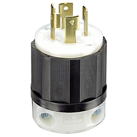 30 Amp 4-Wire Premium Spec Grade Grounding Locking Plug