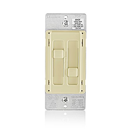 Ivory SureSlide Dual Quiet Fan & Light Control